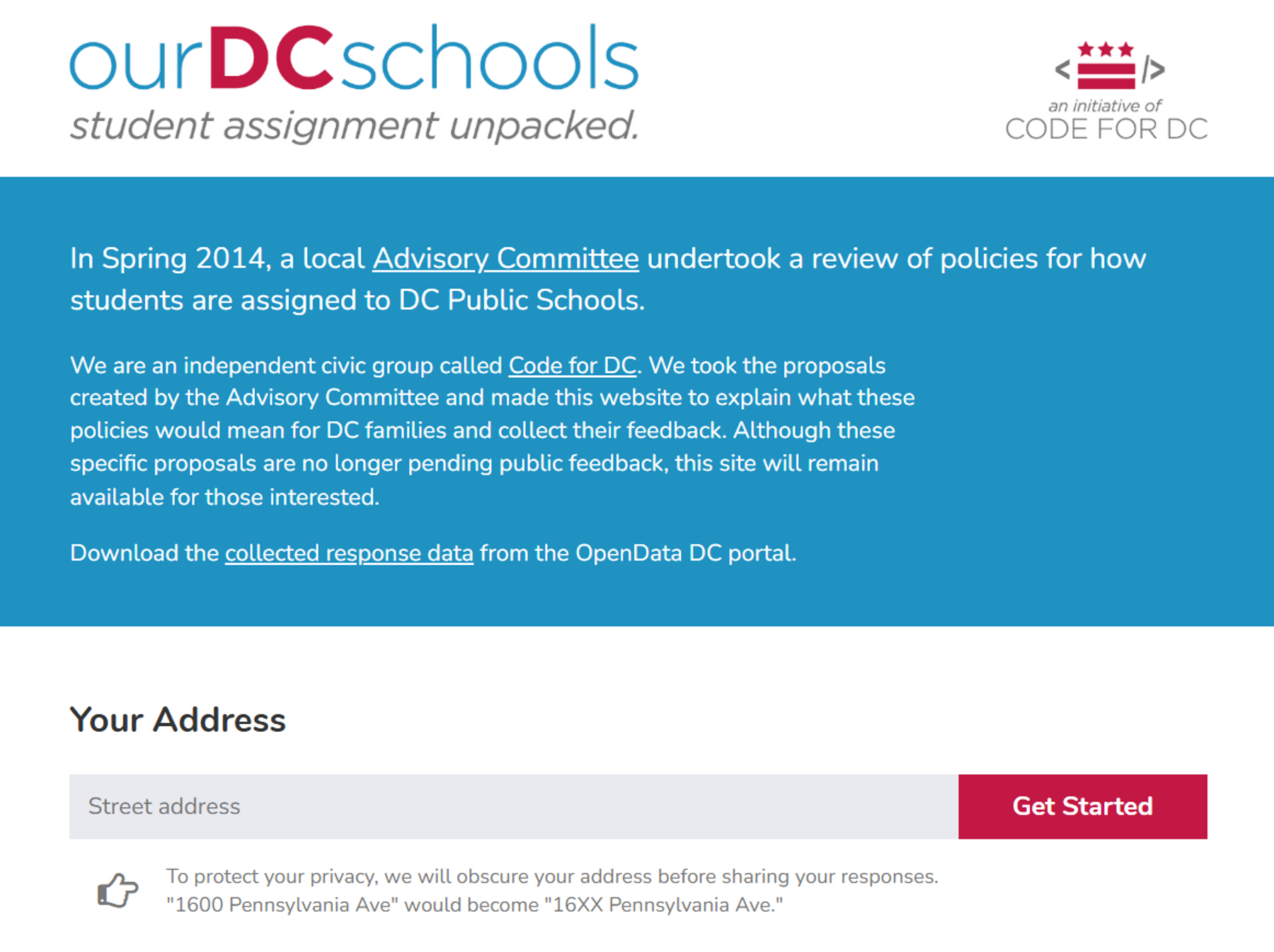 Our DC Schools project